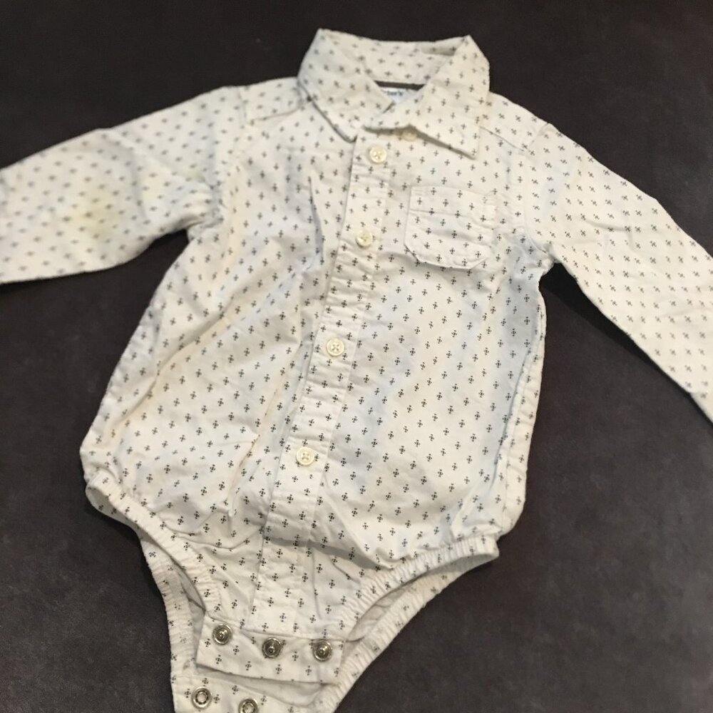 Carter's Button-down Shirt Bodysuit 6m